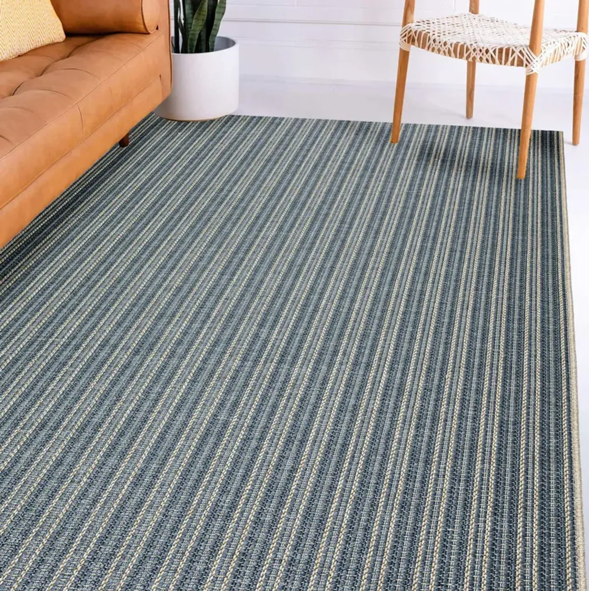 Bali Denim - 1 8  X 2 6  Area Rug