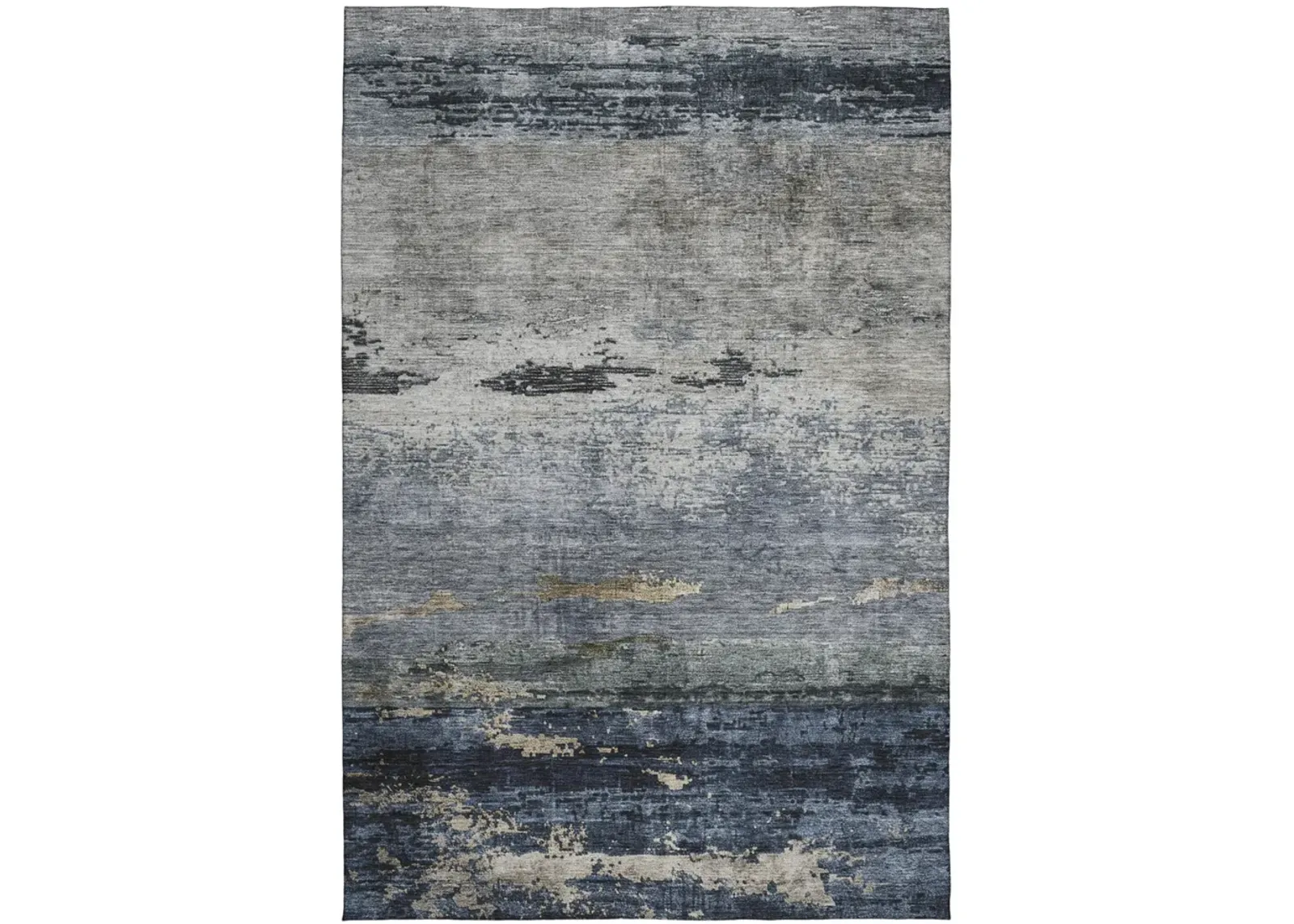 Nouveau Navy Area Rug - 2 6  X 3 10 