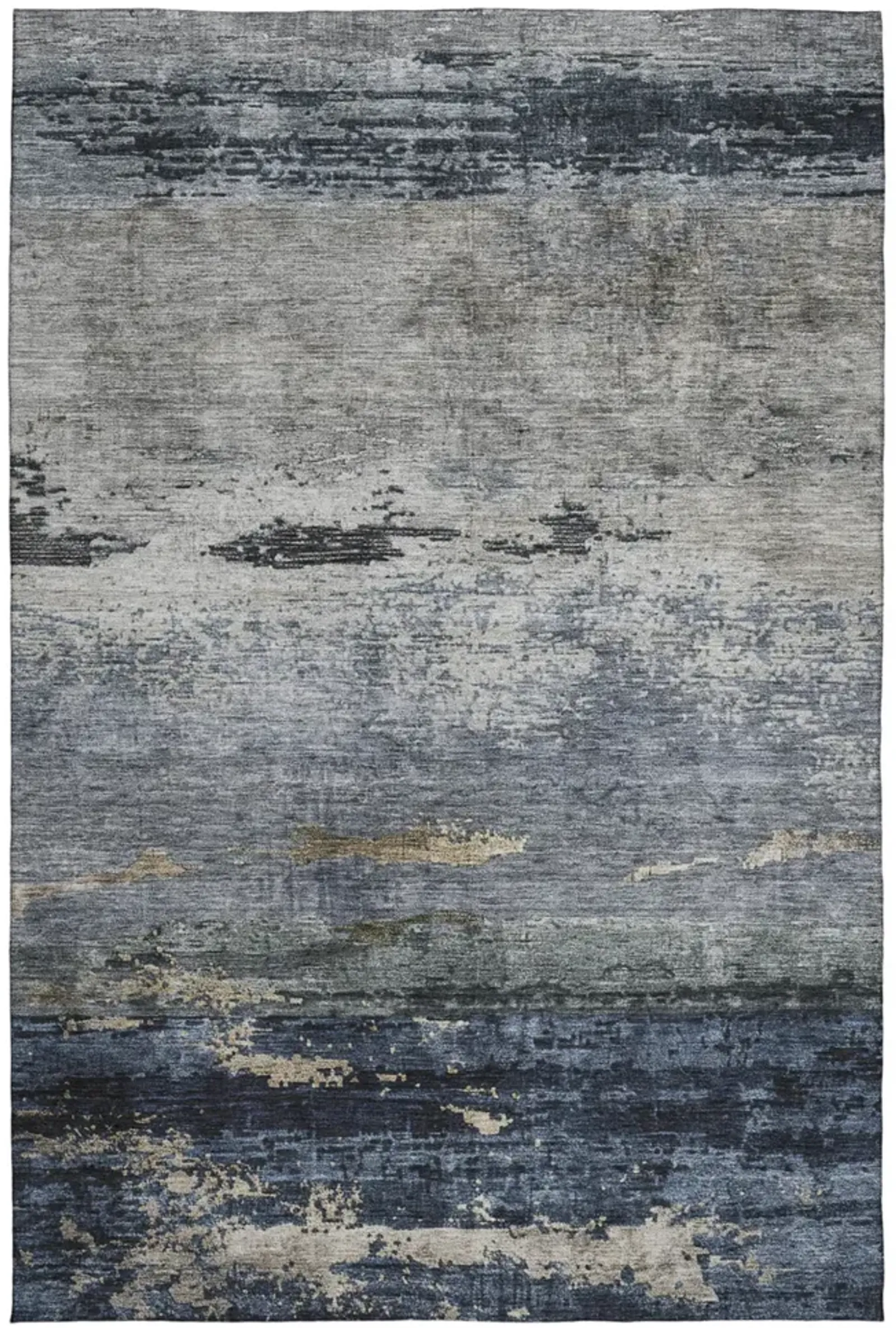 Nouveau Navy Area Rug - 2 6  X 3 10 