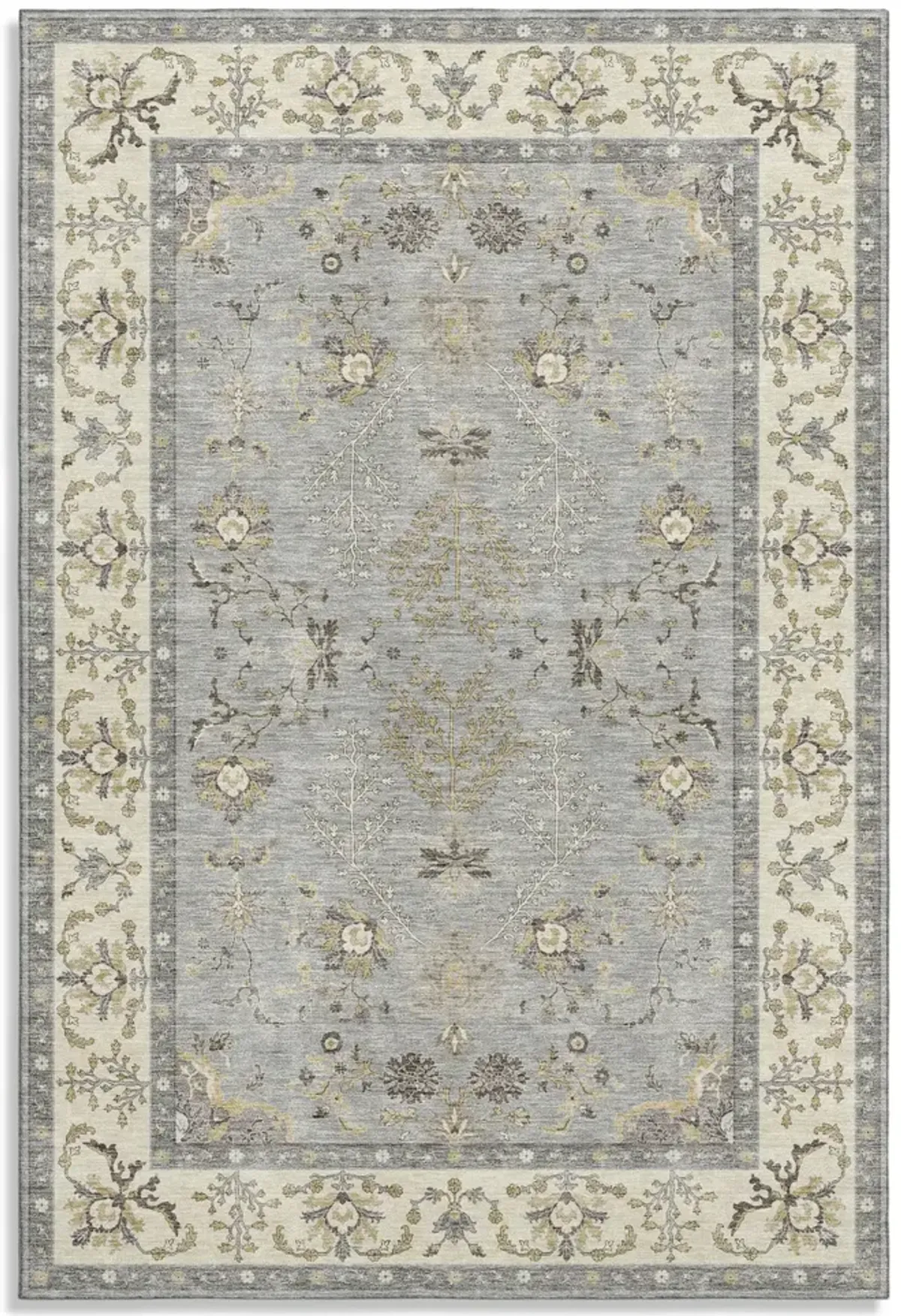 Hatay Gray Area Rug - 2 6  X 3 10 