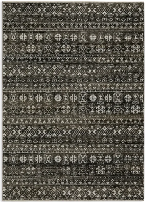 Chamberlain Grey Black Area Rug - 3 3  X 5 0 