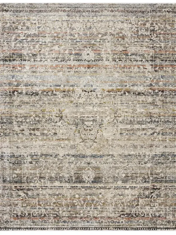Theia Taupe Multi Area Rug - 3 7  X 5 2 