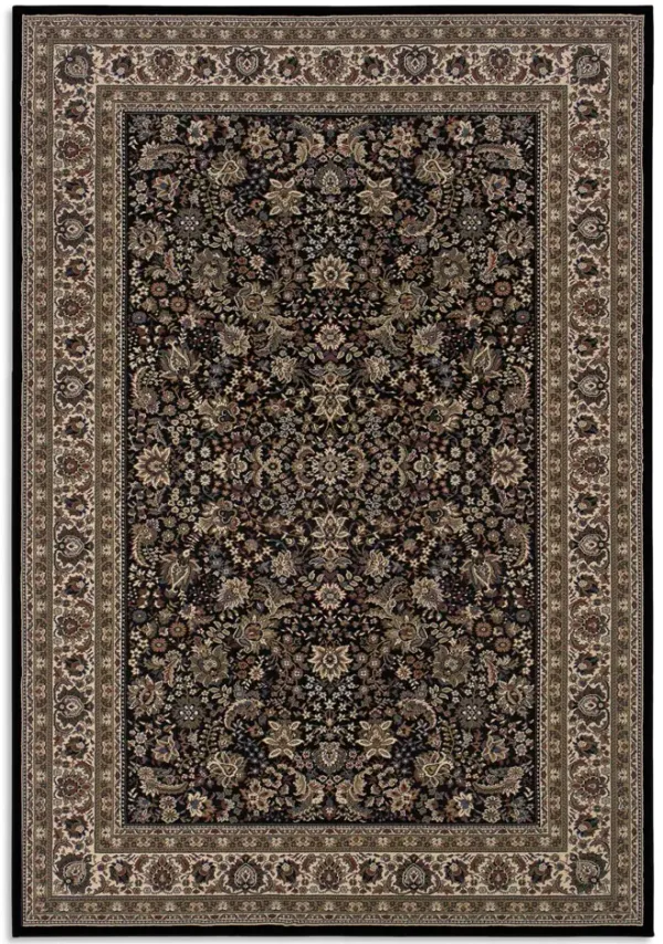 Ariana Black Ivory Blue Red Area Rug - 4 0  X 6 0 