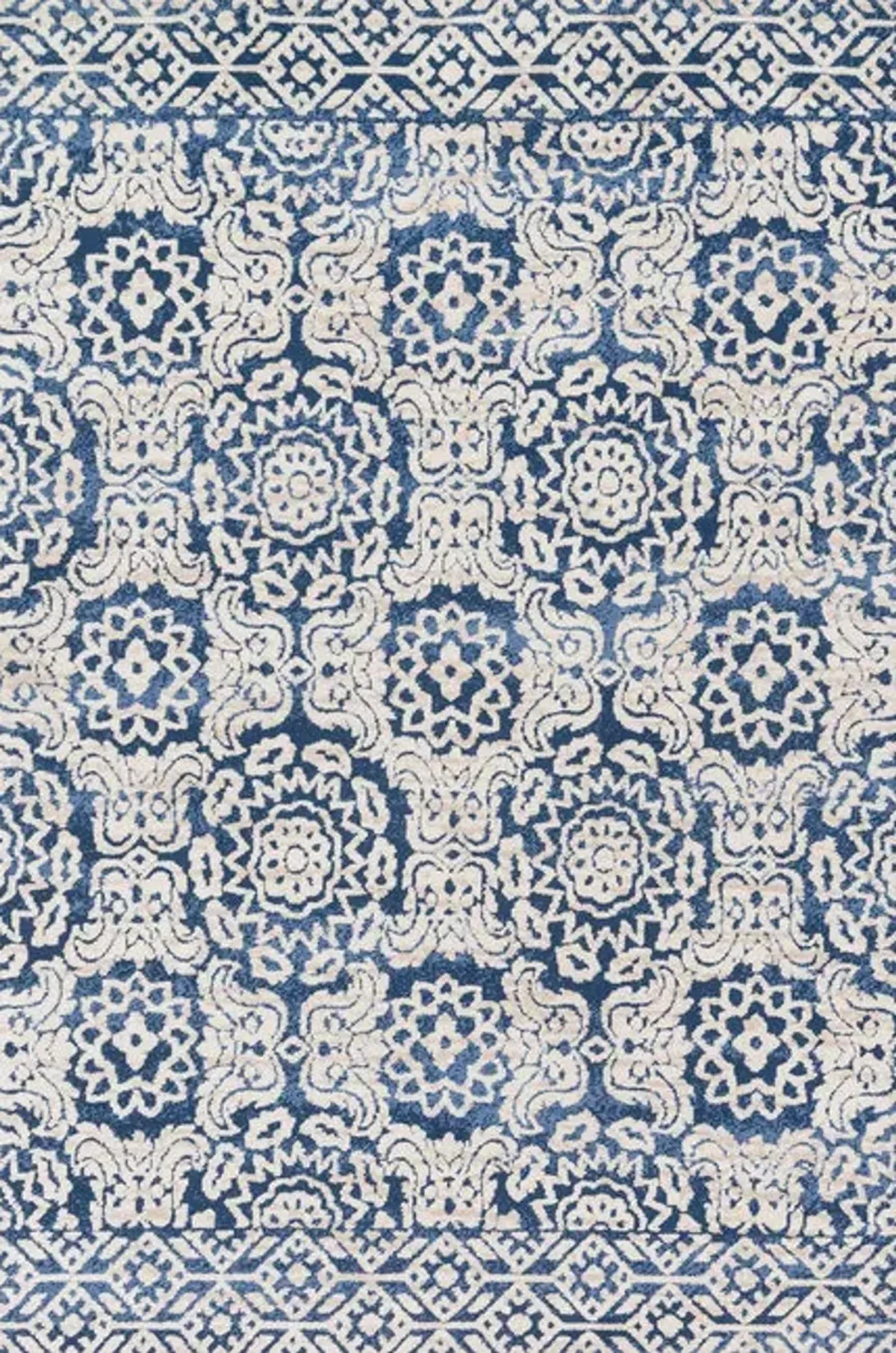 Magnolia Home Lotus Blue Antique Ivory - 3 6  X 5 6 