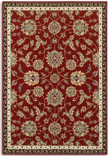Kashan Red Area Rug - 3 10  X 5 5 