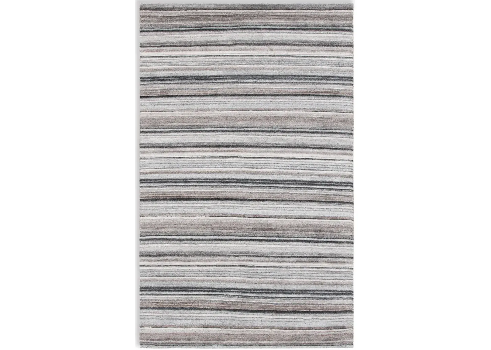 Cascade Grey Stripe 3 6  X 5 6  Area Rug