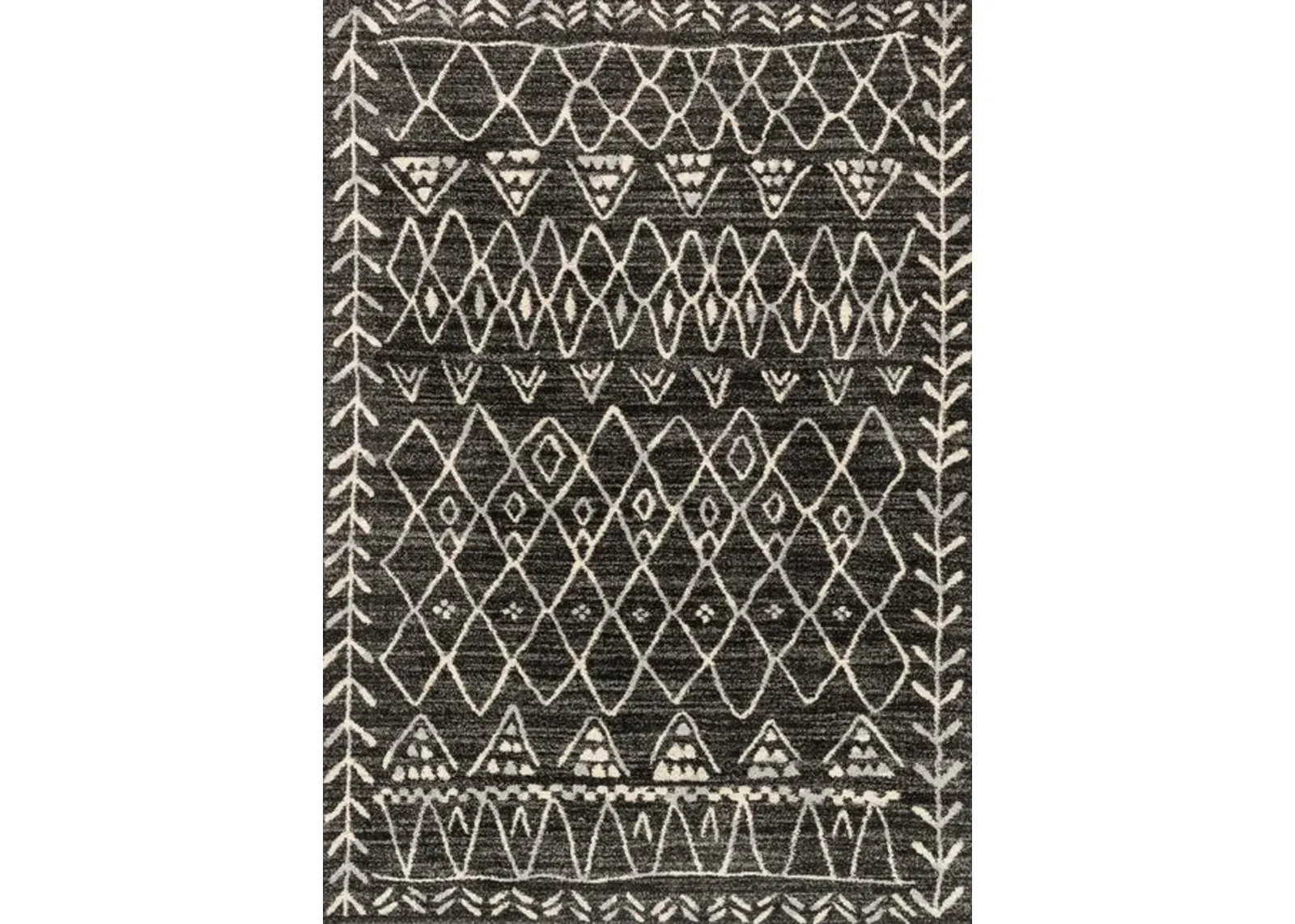 Emory Black Ivory 3 10  x 5 7  Area Rug