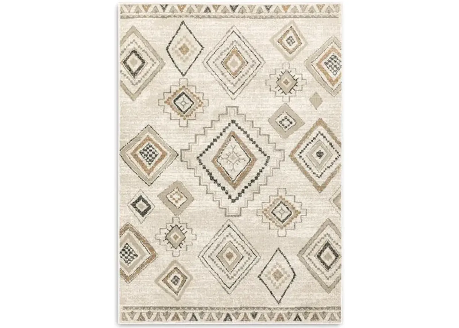 Georgia Diamond Tan Area Rug - 3 10  X 5 5 