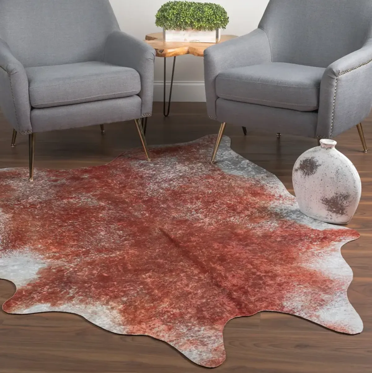 Ranchero Ginger Area Rug - 3 6  X 4 4 