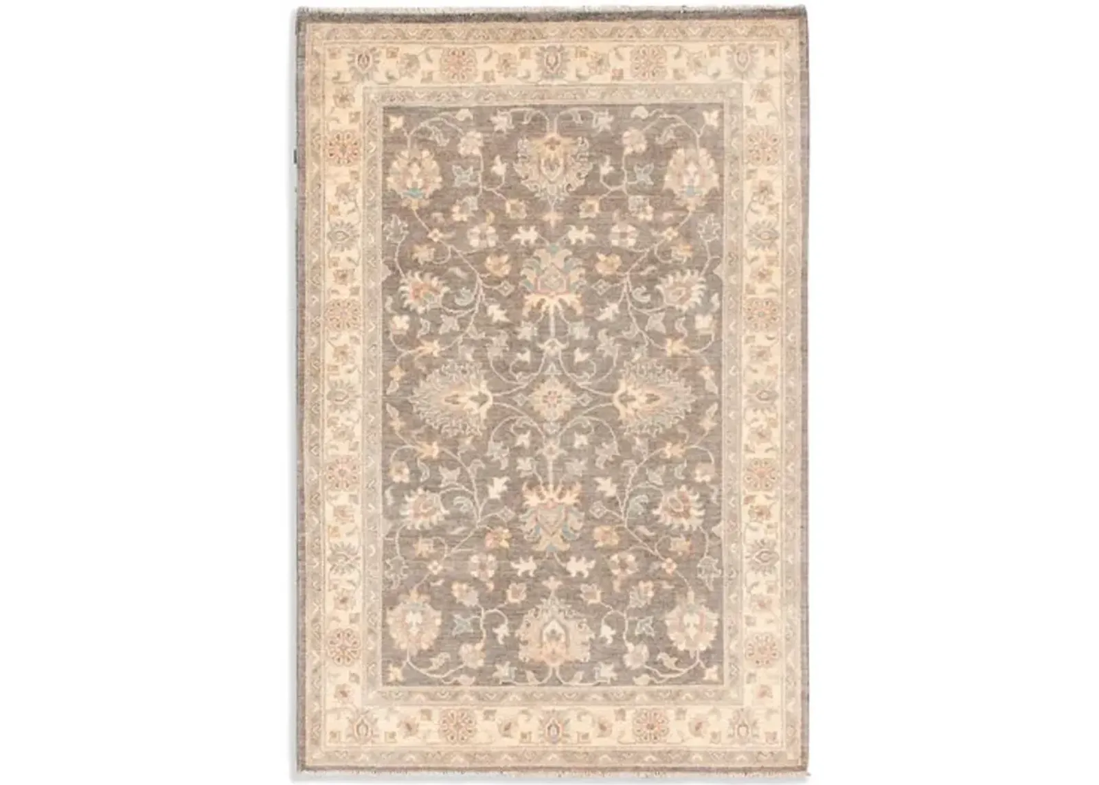 Hand Knotted Area Rug - 4 0  X 5 11 