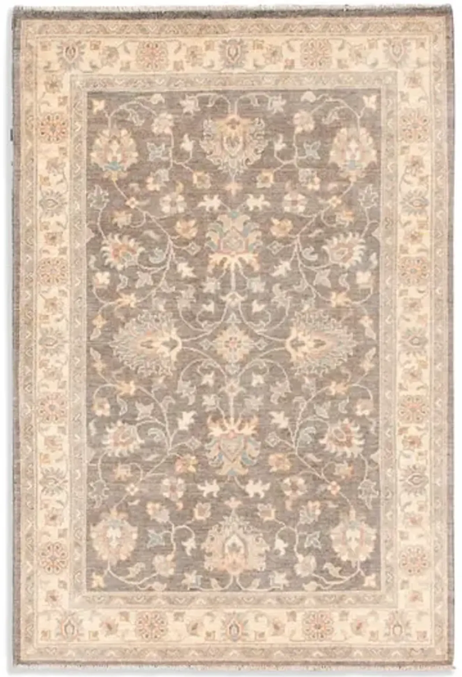 Hand Knotted Area Rug - 4 0  X 5 11 