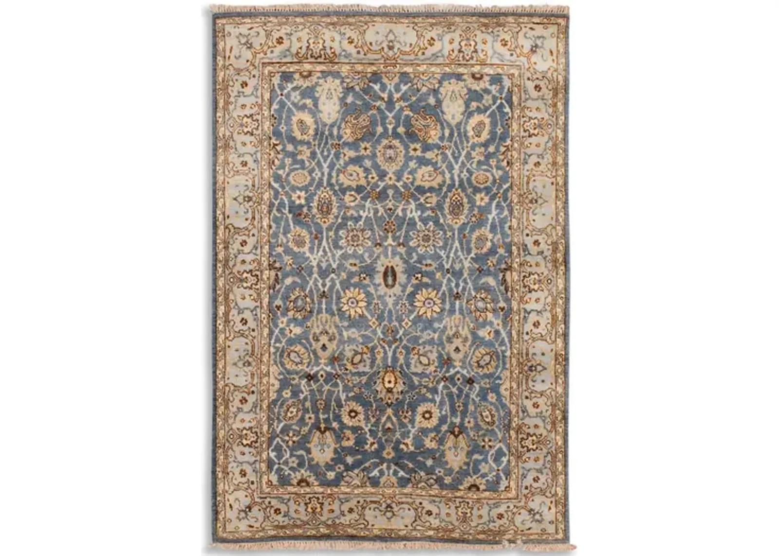 Hand Knotted Area Rug - 4 0  X 6 0 