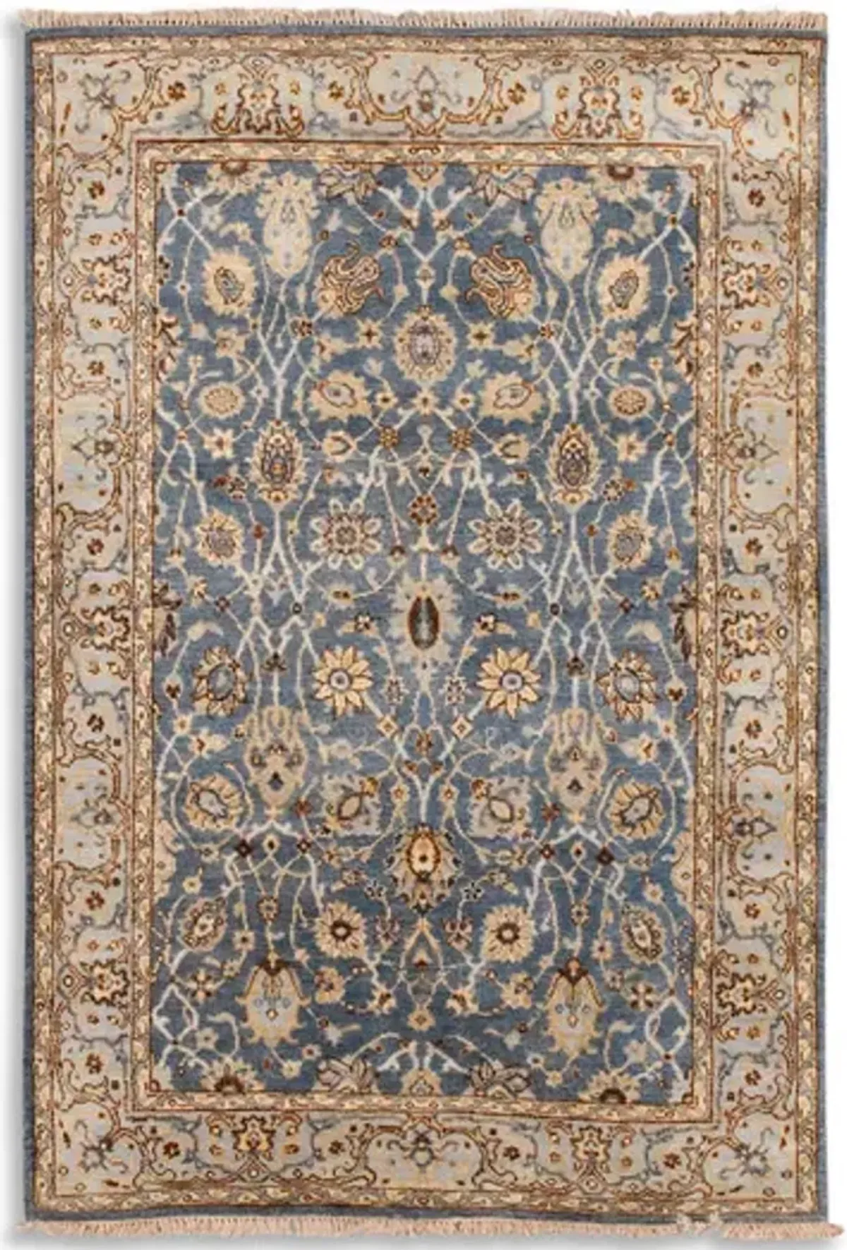 Hand Knotted Area Rug - 4 0  X 6 0 