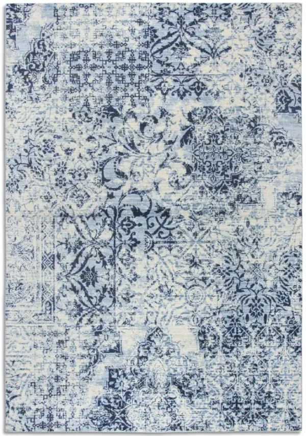 Panache Blue Collage Area Rug - 3 3  X 5 3 