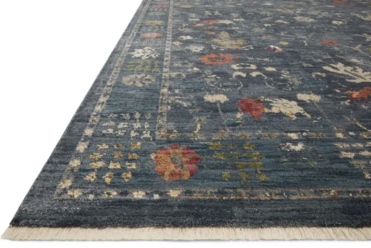 Giada Denim Multi 3 7 x5 7  Area Rug 