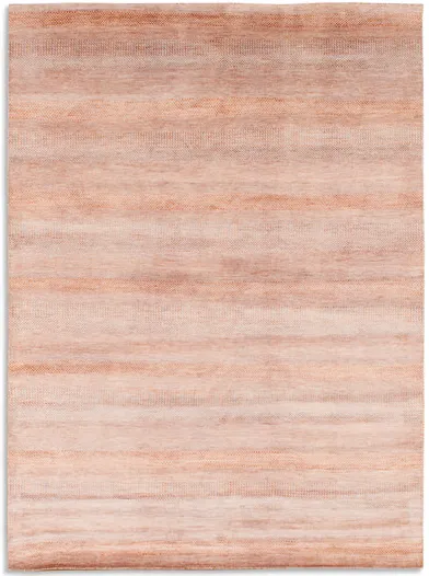 Indore Blue Rust Hand Knotted Area Rug - 4 0  x 6 0 