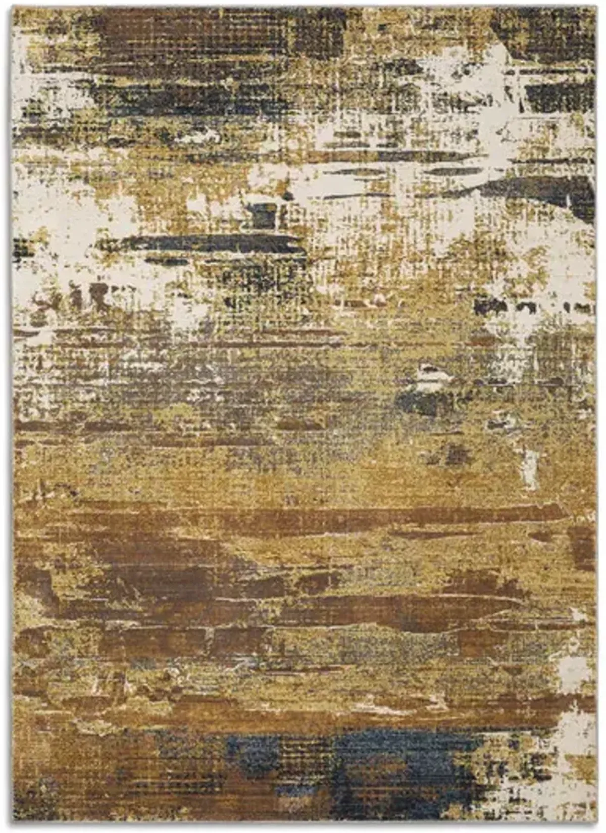 Caravan Rust Abstract Area Rug - 3 3  X 5 0 