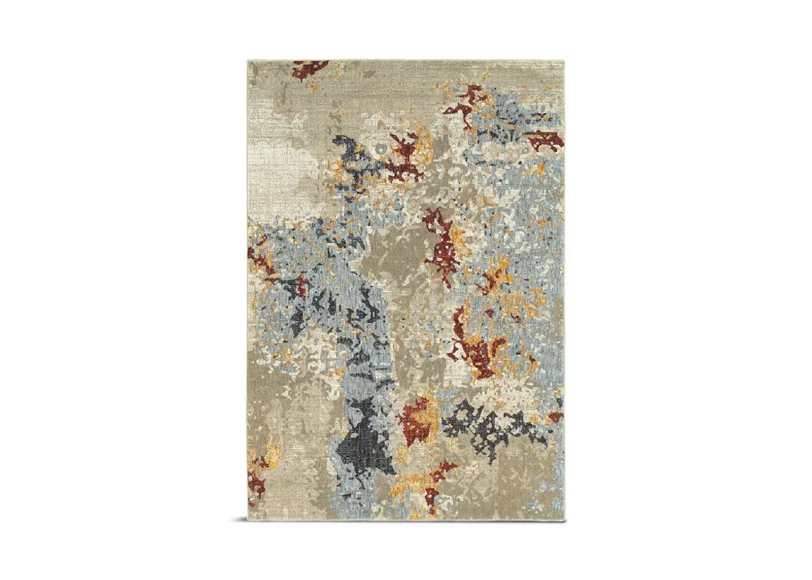 Evolution Beige Navy Area Rug - 3 3  X 5 2 