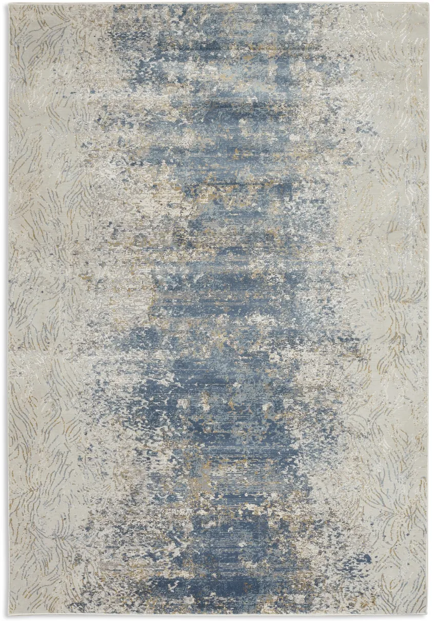 Generations Blue Gold 3 3  x 4 11  Area Rug