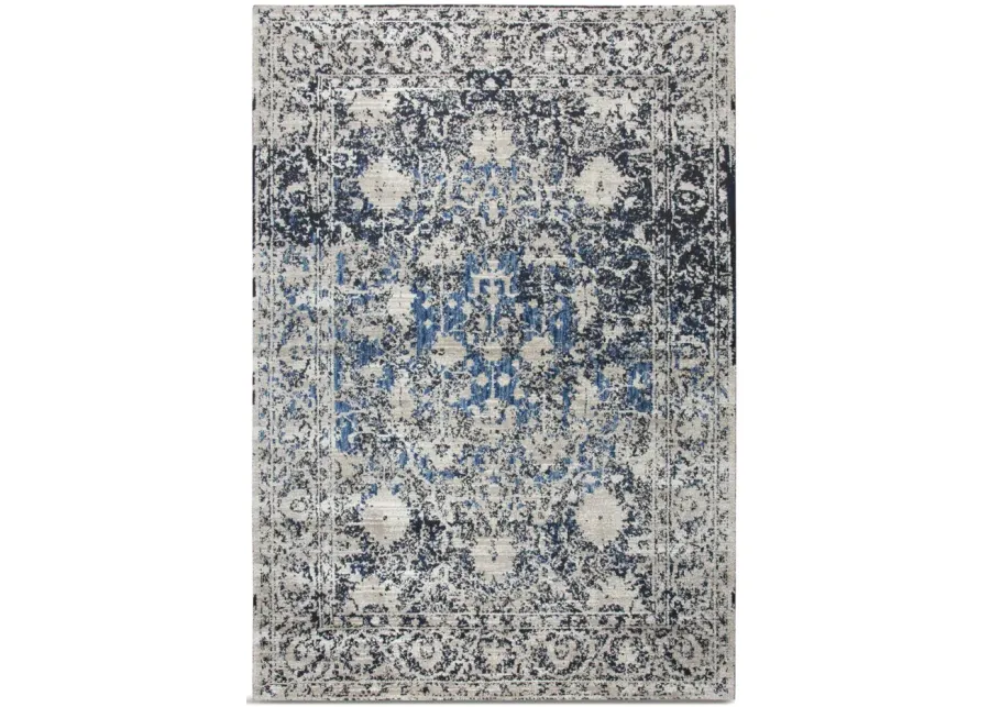 Panache Taupe Blue Area Rug - 3 3  X 5 3 