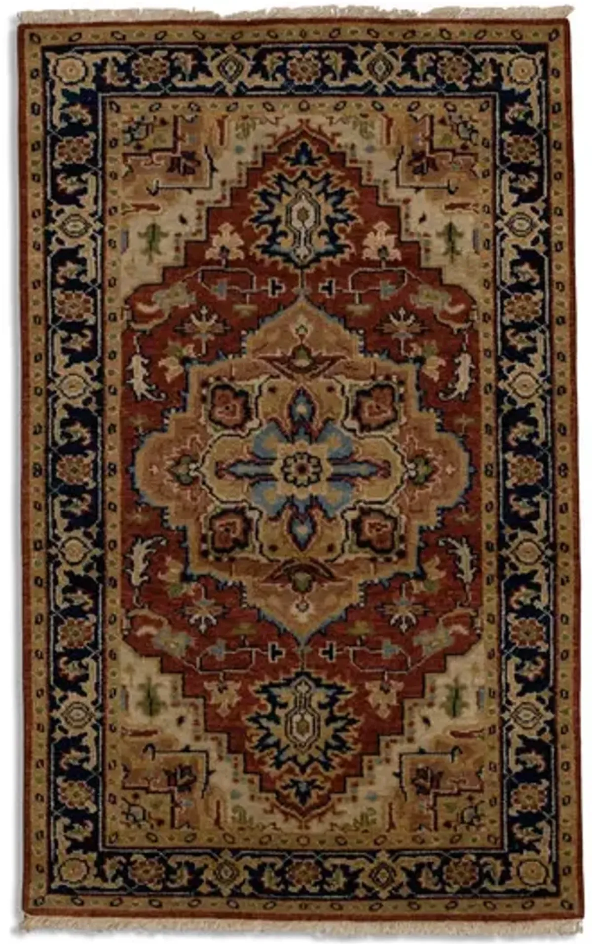 Hand Knotted 3 0  x 5 0  Area Rug