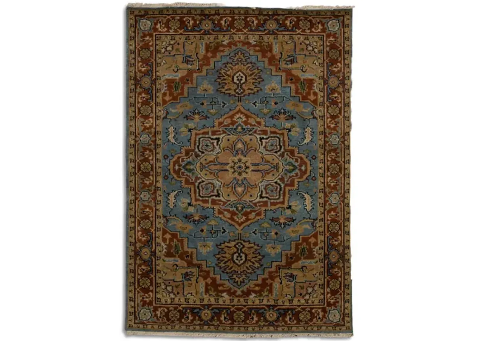 Hand Knotted 4 1  x 6 0  Area Rug