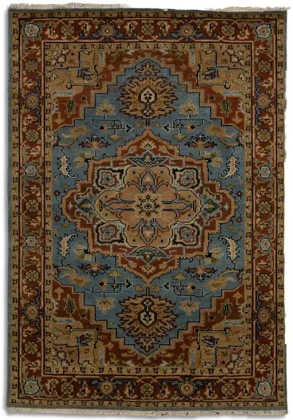 Hand Knotted 4 1  x 6 0  Area Rug