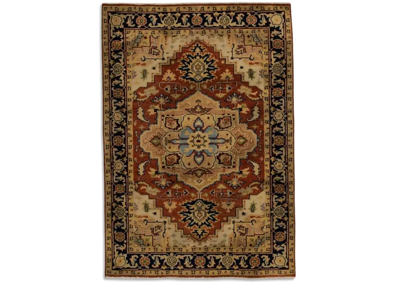 Hand Knotted 4 0  x 5 10  Area Rug