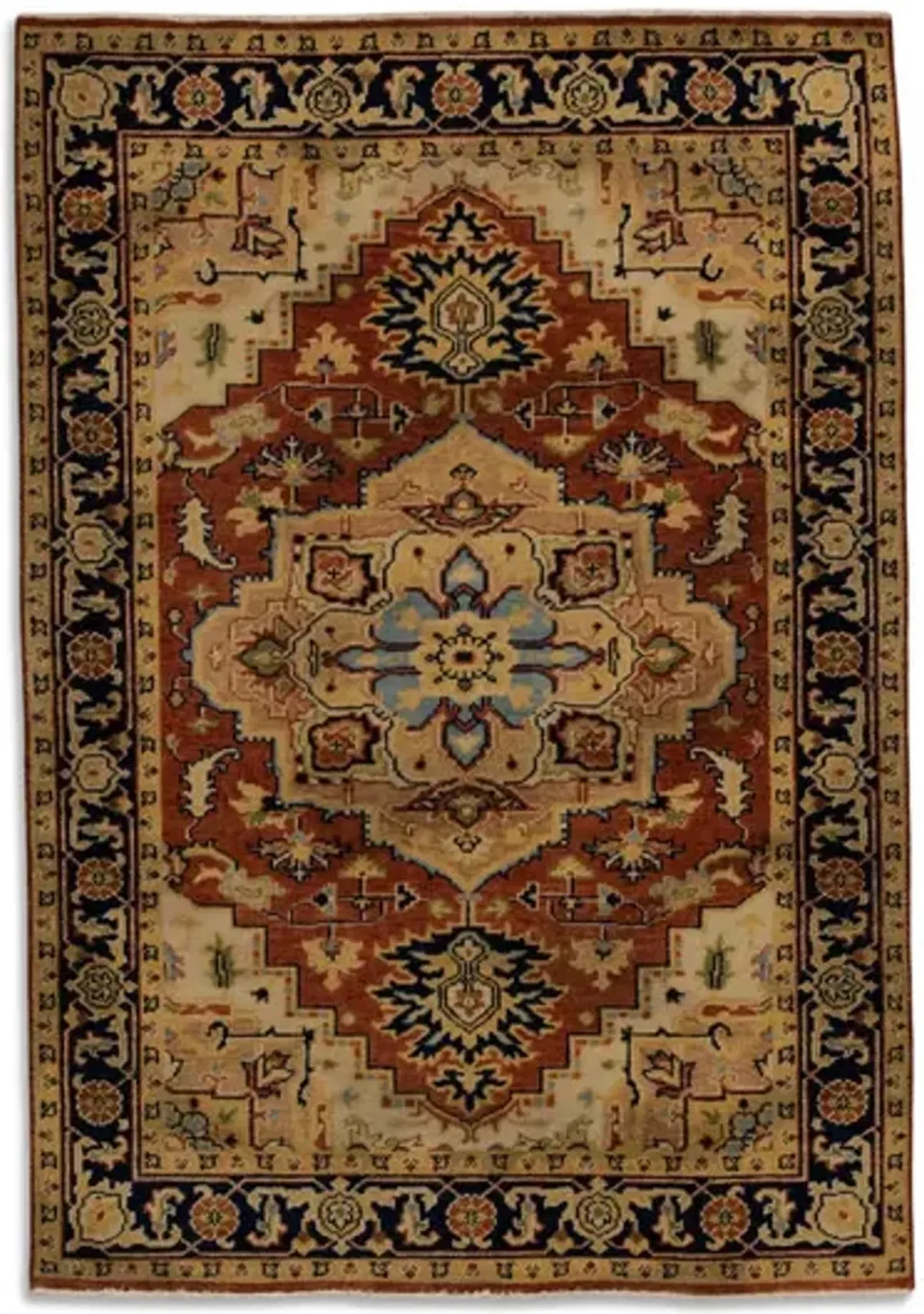 Hand Knotted 4 0  x 5 10  Area Rug