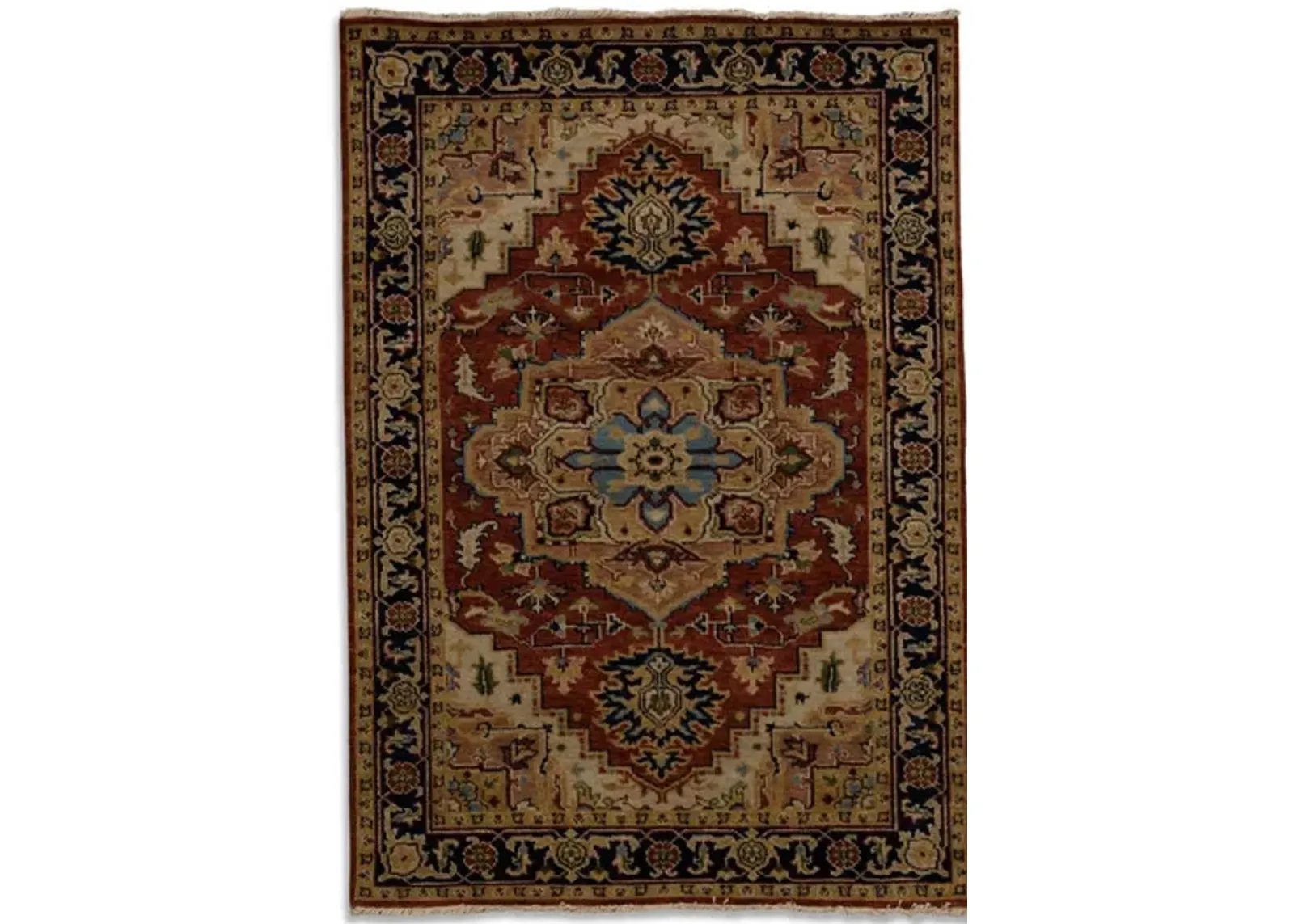 Hand Knotted 4 1  x 5 11  Area Rug