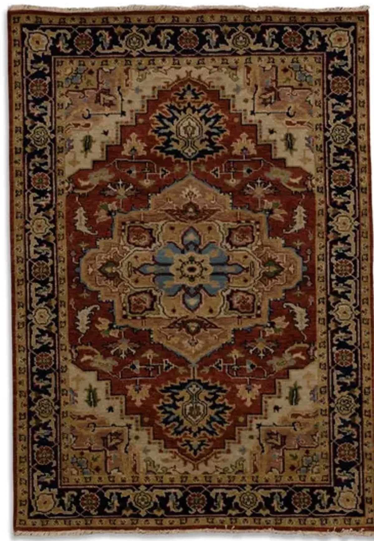 Hand Knotted 4 1  x 5 11  Area Rug