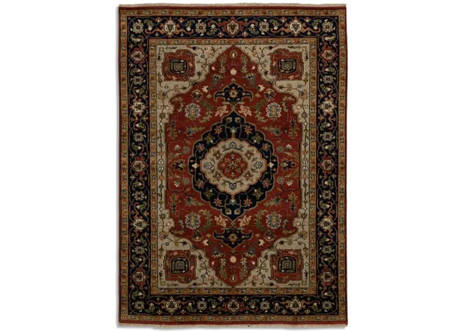 Hand Knotted 4 11  x 6 11  Area Rug