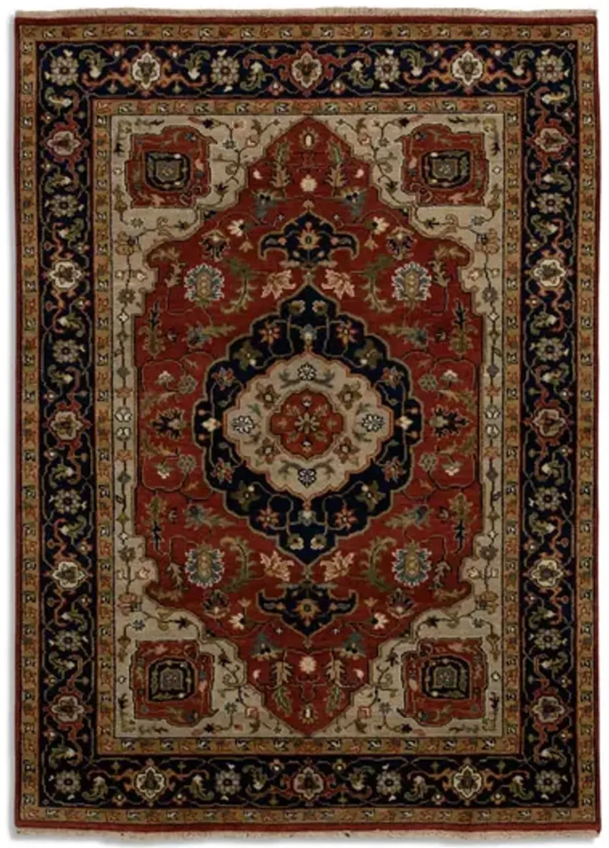 Hand Knotted 4 11  x 6 11  Area Rug