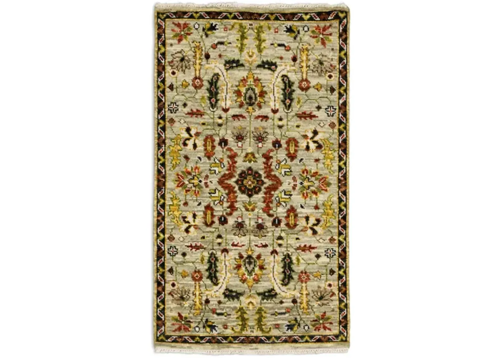 Hand Knotted 3 0  X 5 0  Area Rug