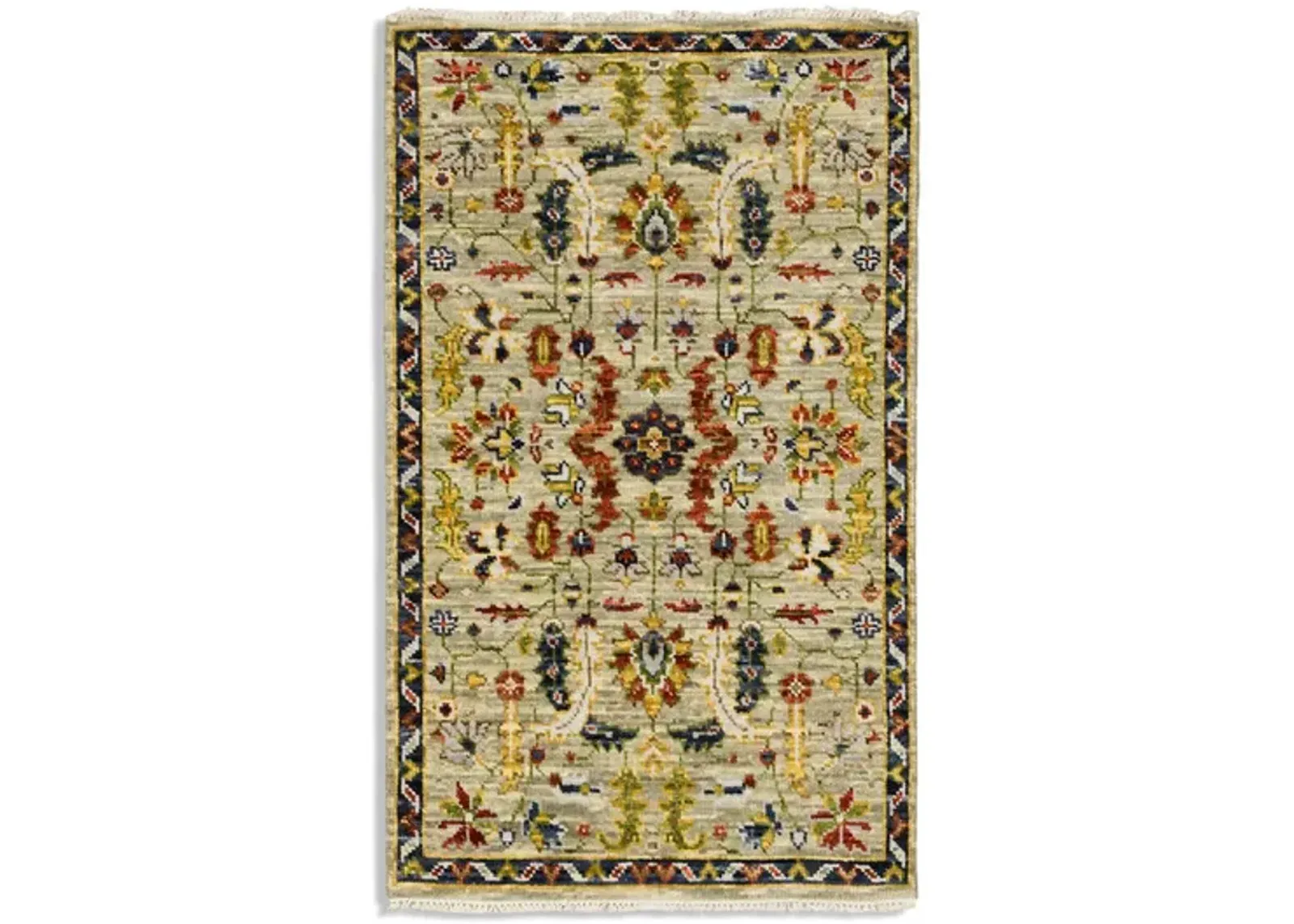 Hand Knotted 3 0  X 5 0  Area Rug