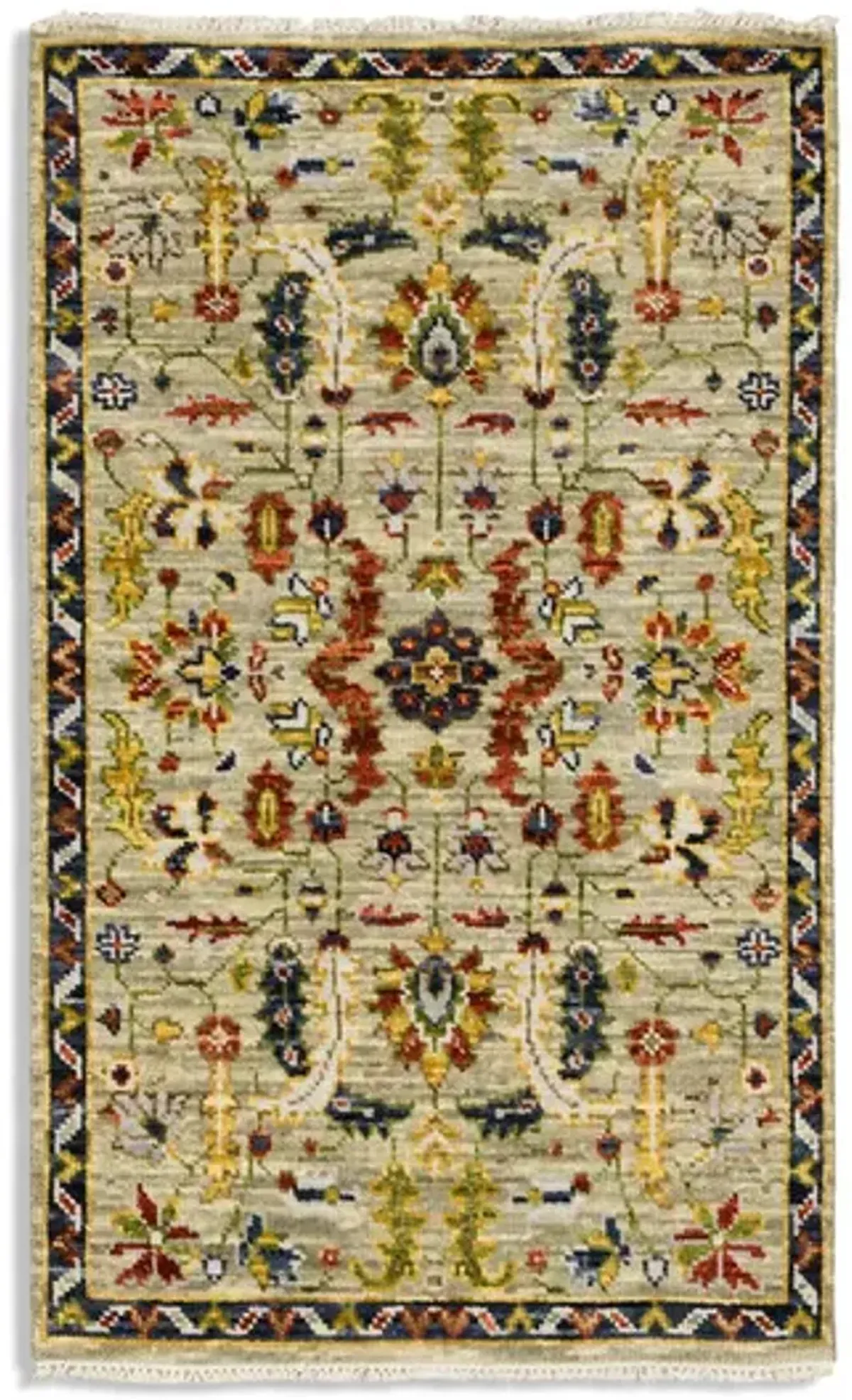 Hand Knotted 3 0  X 5 0  Area Rug