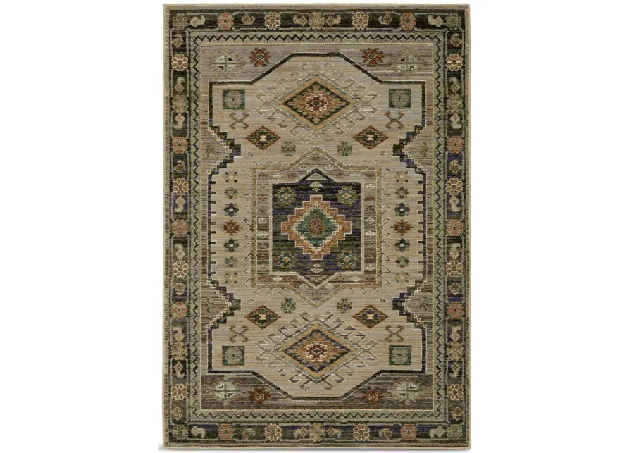 Andorra Sage Brown 3 3  x 5 2  Area Rug