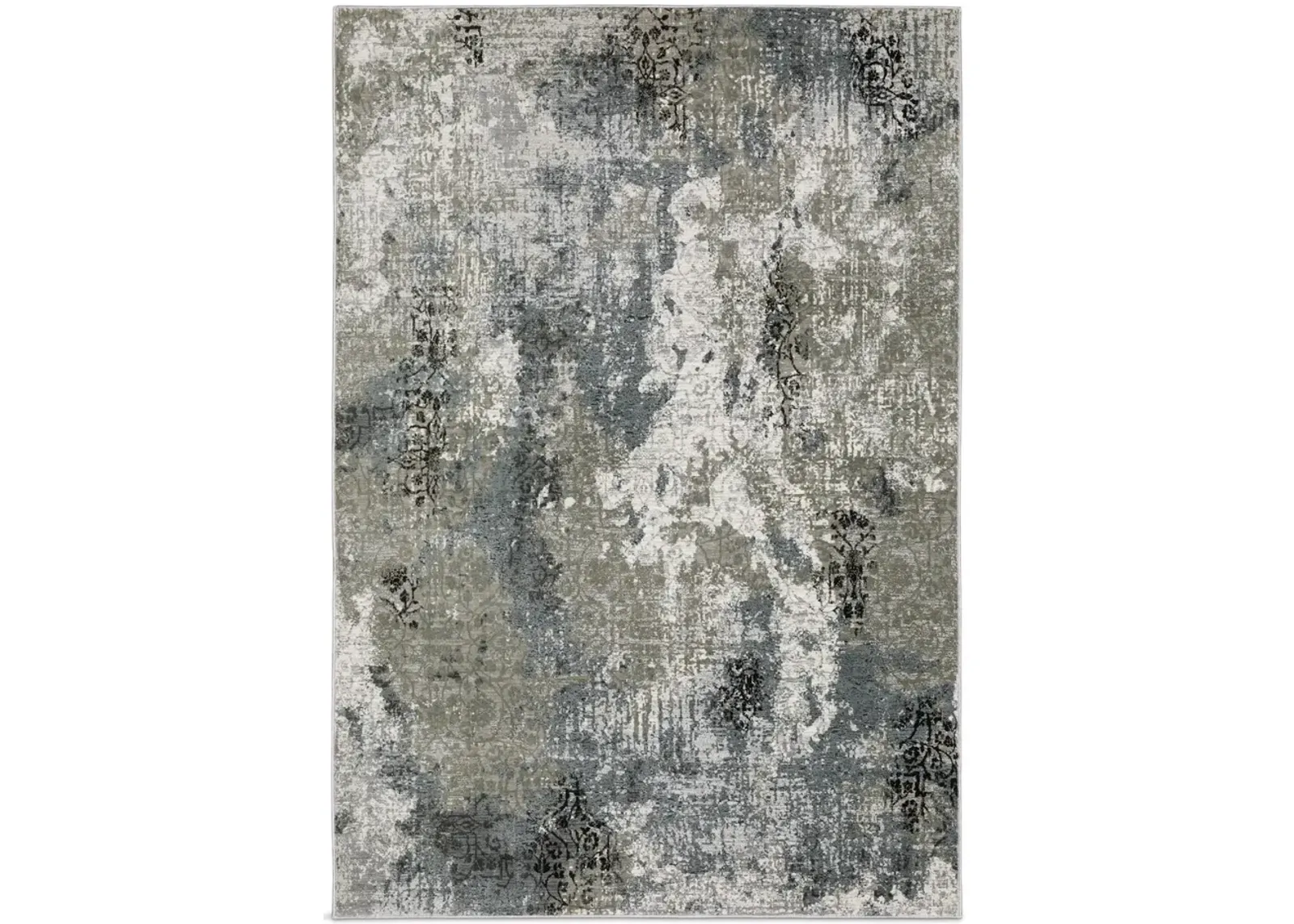 Gemini Blue Beige 3 10  x 5 5  Area Rug