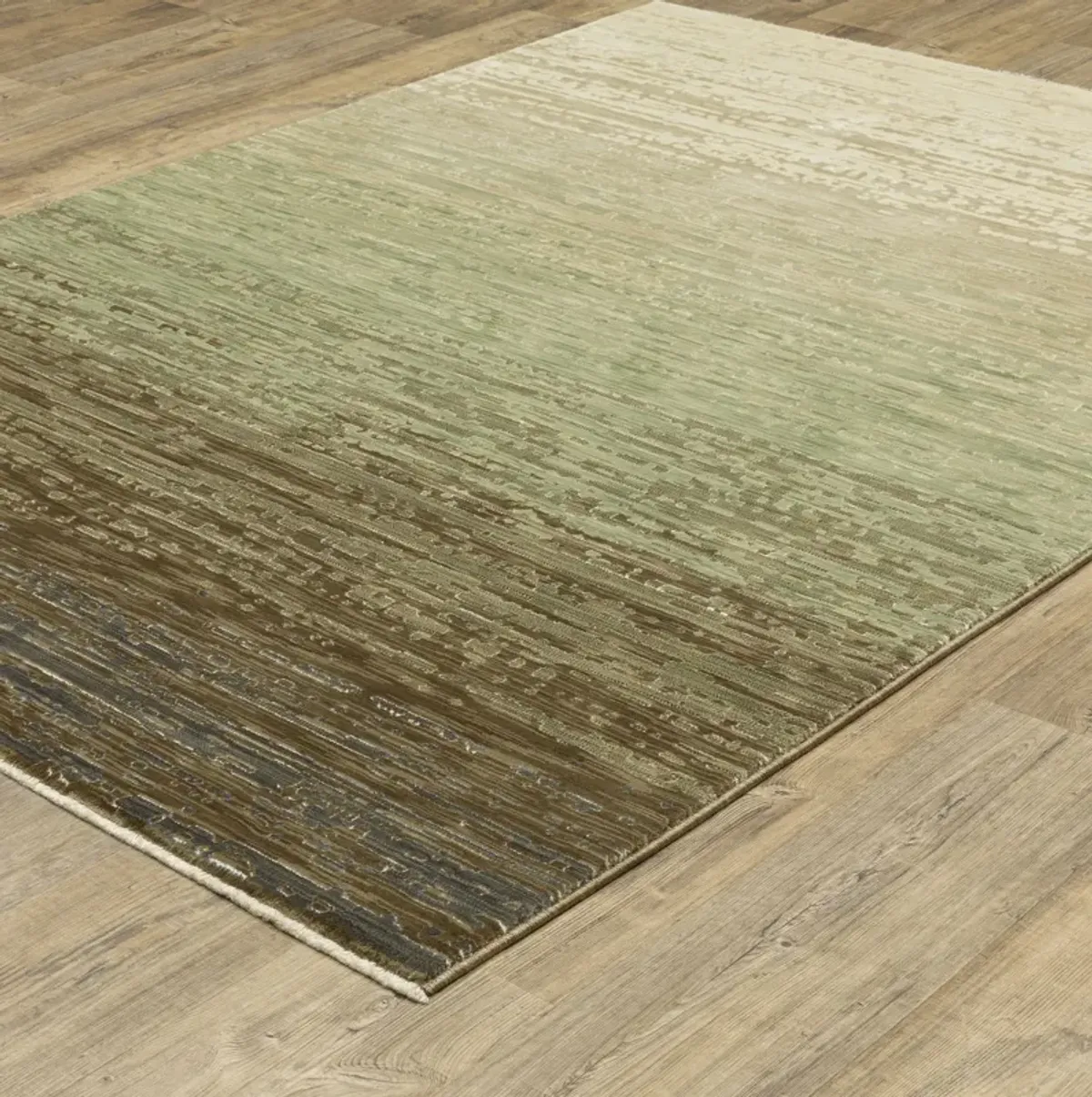 Reed Beige Green Area Rug - 3 3  X 5 0 