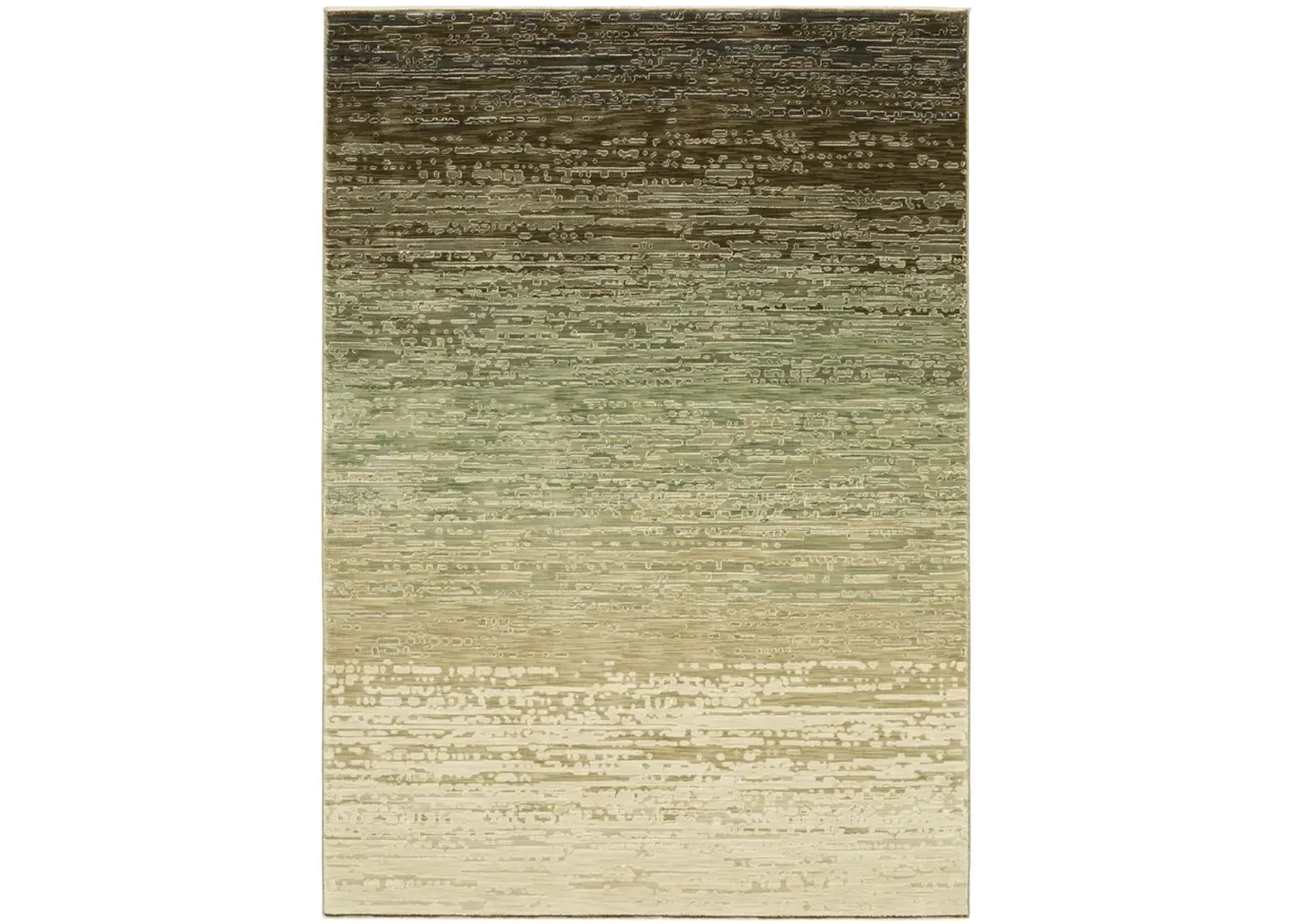 Reed Beige Green Area Rug - 3 3  X 5 0 