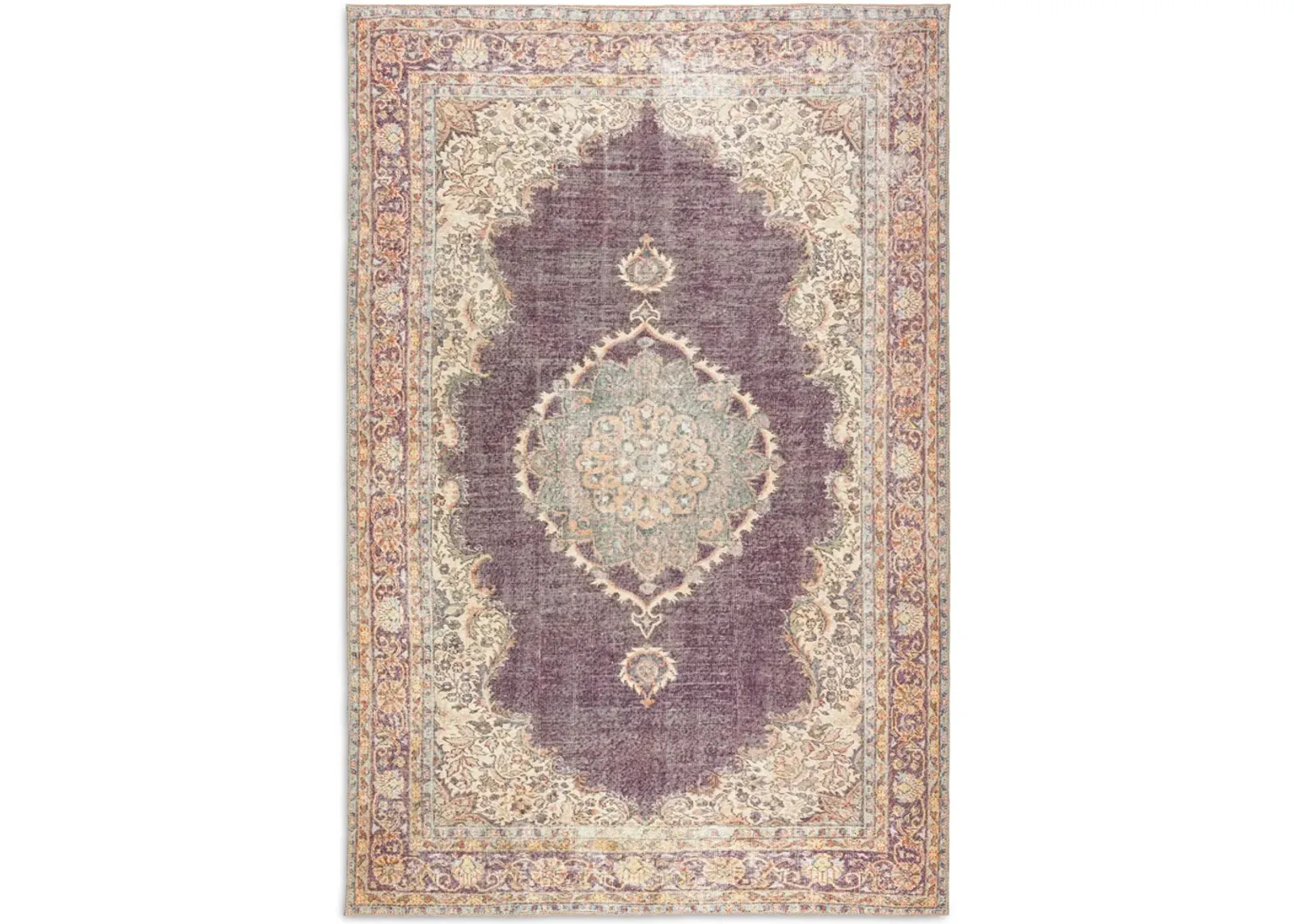 Kars Eggplant 3 0  x 5 0  Area Rug