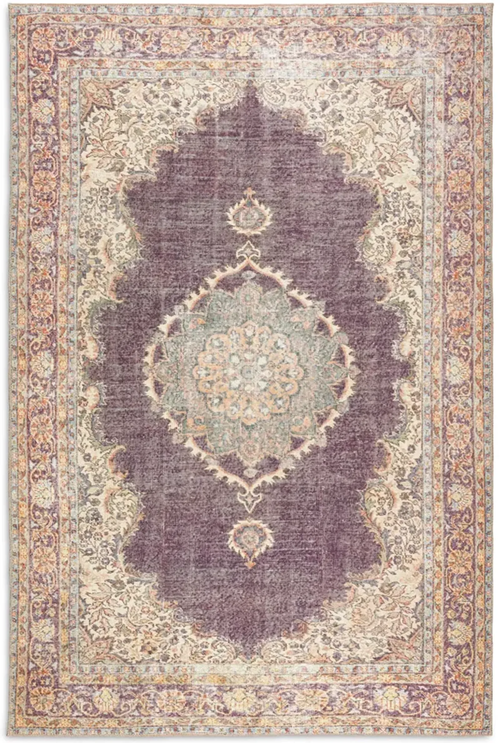 Kars Eggplant 3 0  x 5 0  Area Rug