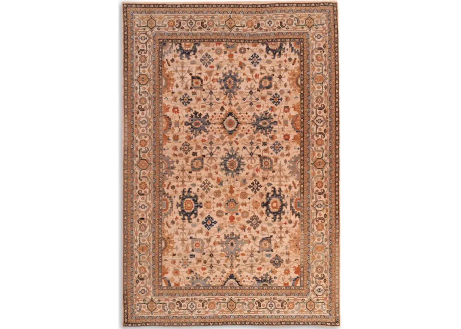 Lineage Keshan Sand 3 11  x 4 11  Area Rug