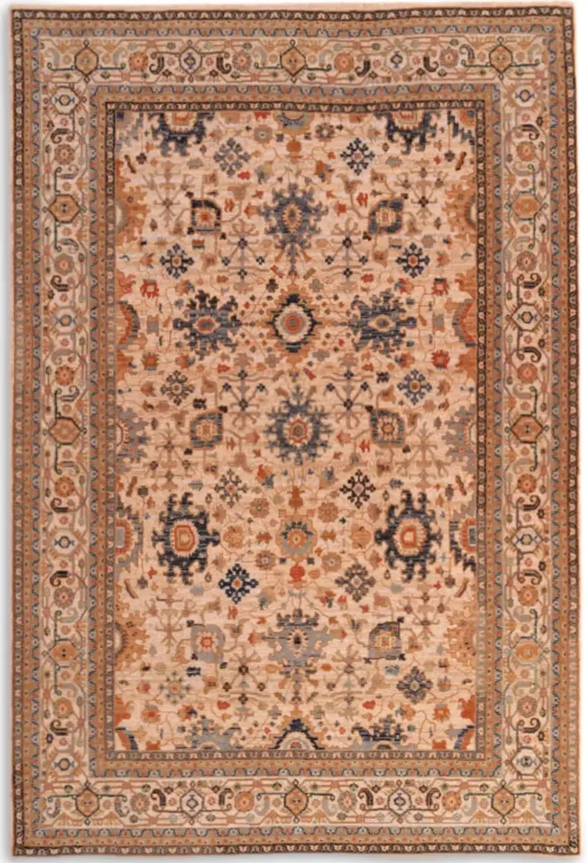 Lineage Keshan Sand 3 11  x 4 11  Area Rug