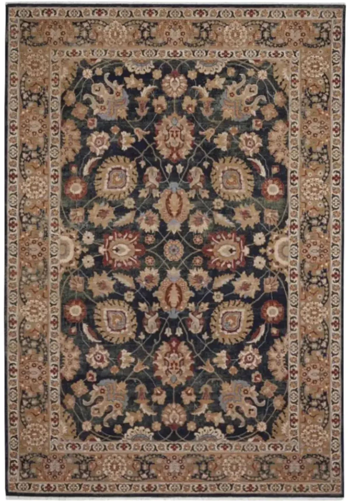 Lineage Peshawar Deep Indigo 3 11  x 4 11  Area Rug