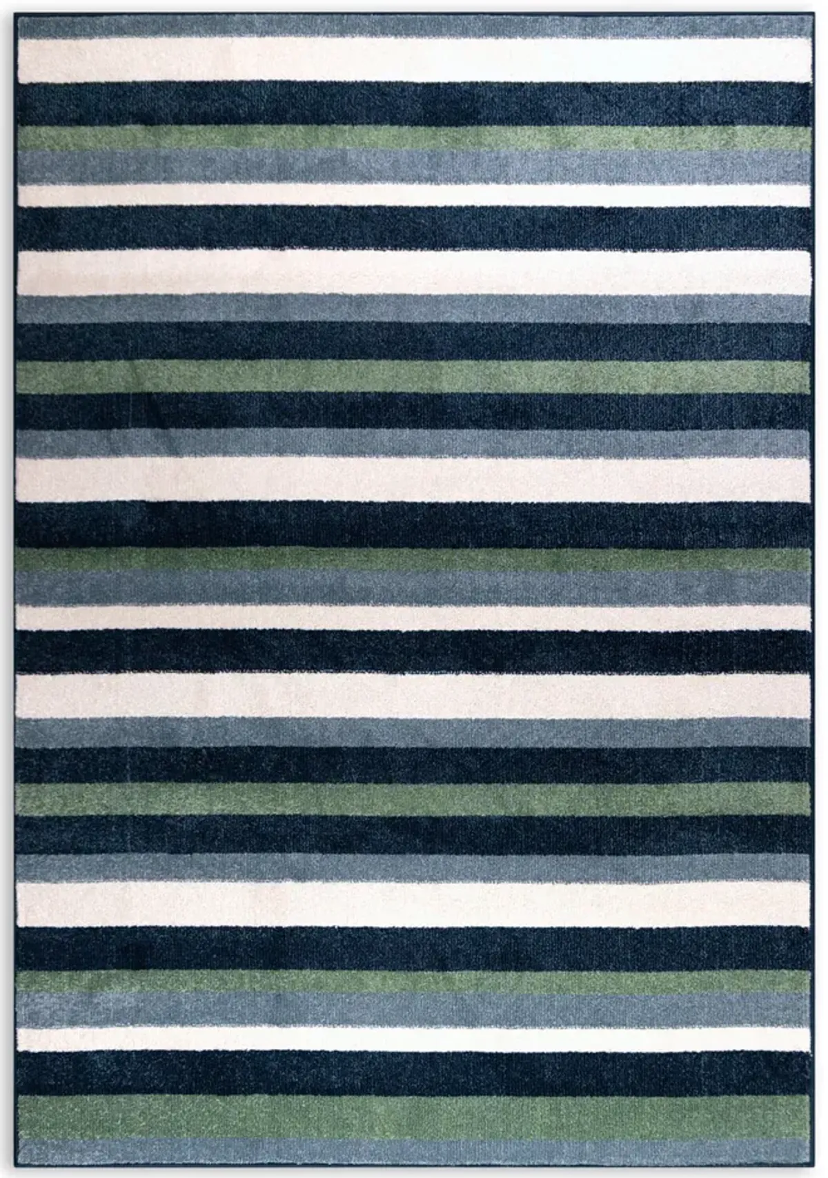 Canopy Stripe Blue - 3 11  x 5 7  Area Rug