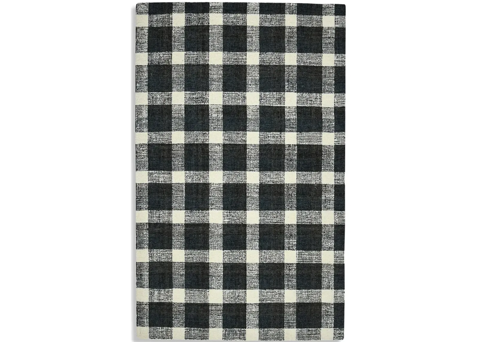 Tartan Charcoal - 3 6  x 5 6  Area Rug