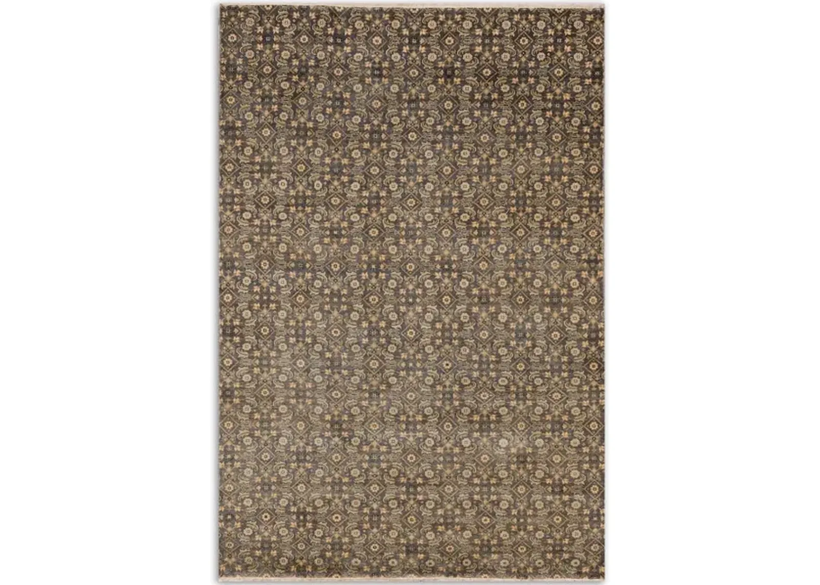 Hand Knotted Area Rug - 5 11  X 8 10 