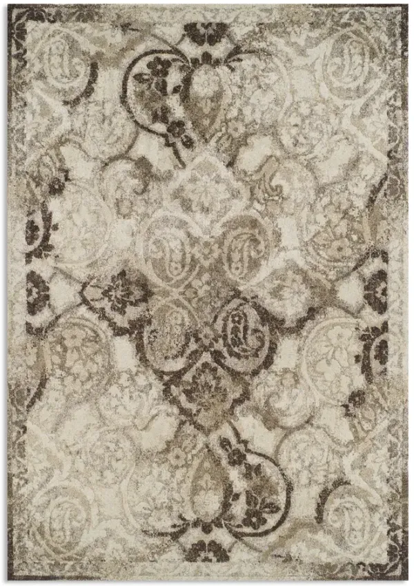 Antigua AN 10 Mocha Area Rug - 5 3  X 7 7 