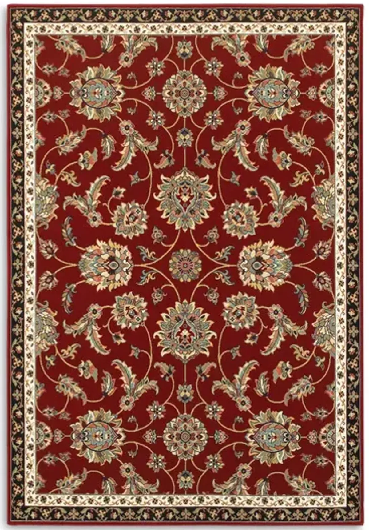 Kashan Red Area Rug - 5 3  X 7 6  